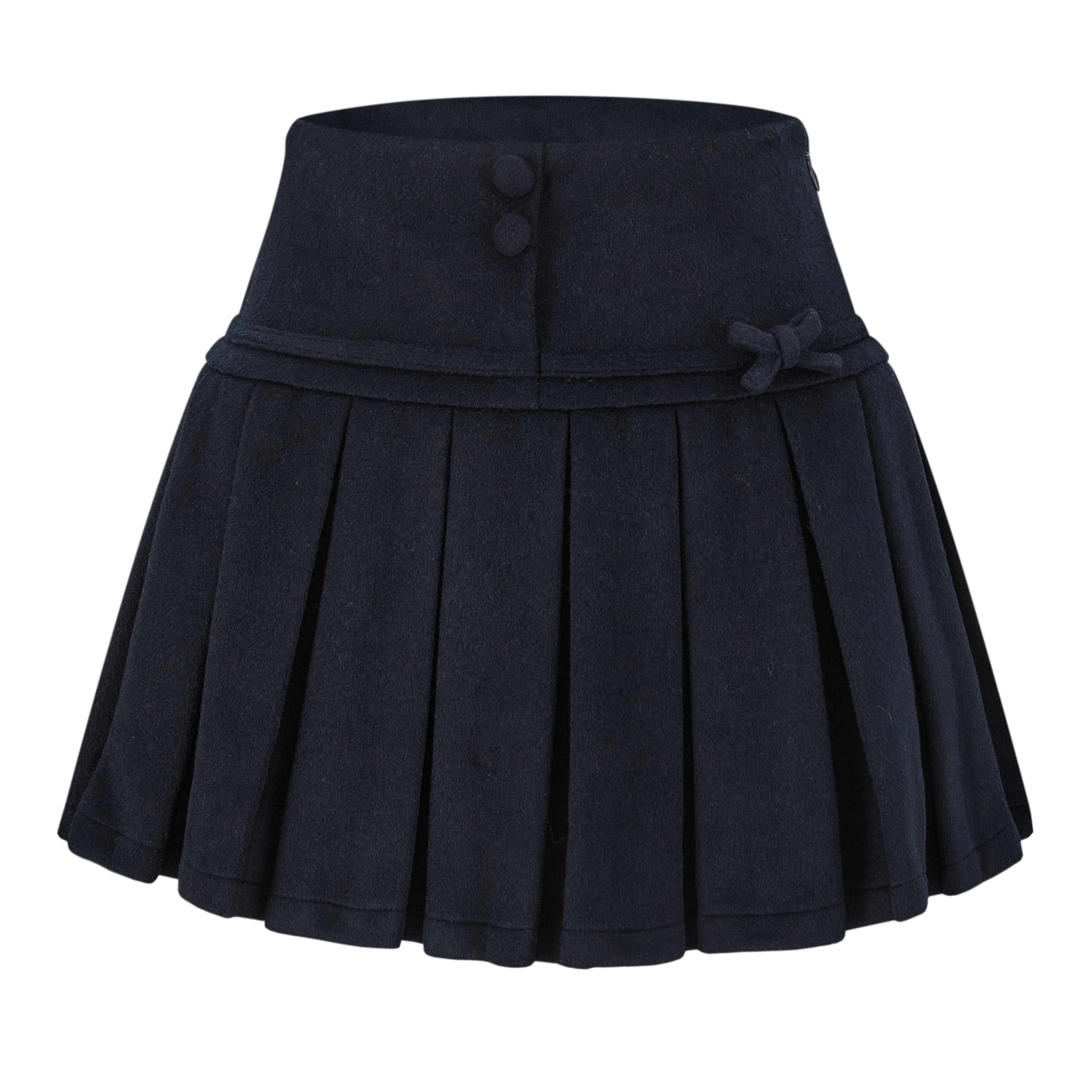 Noble Ribbon Pleated Skirt