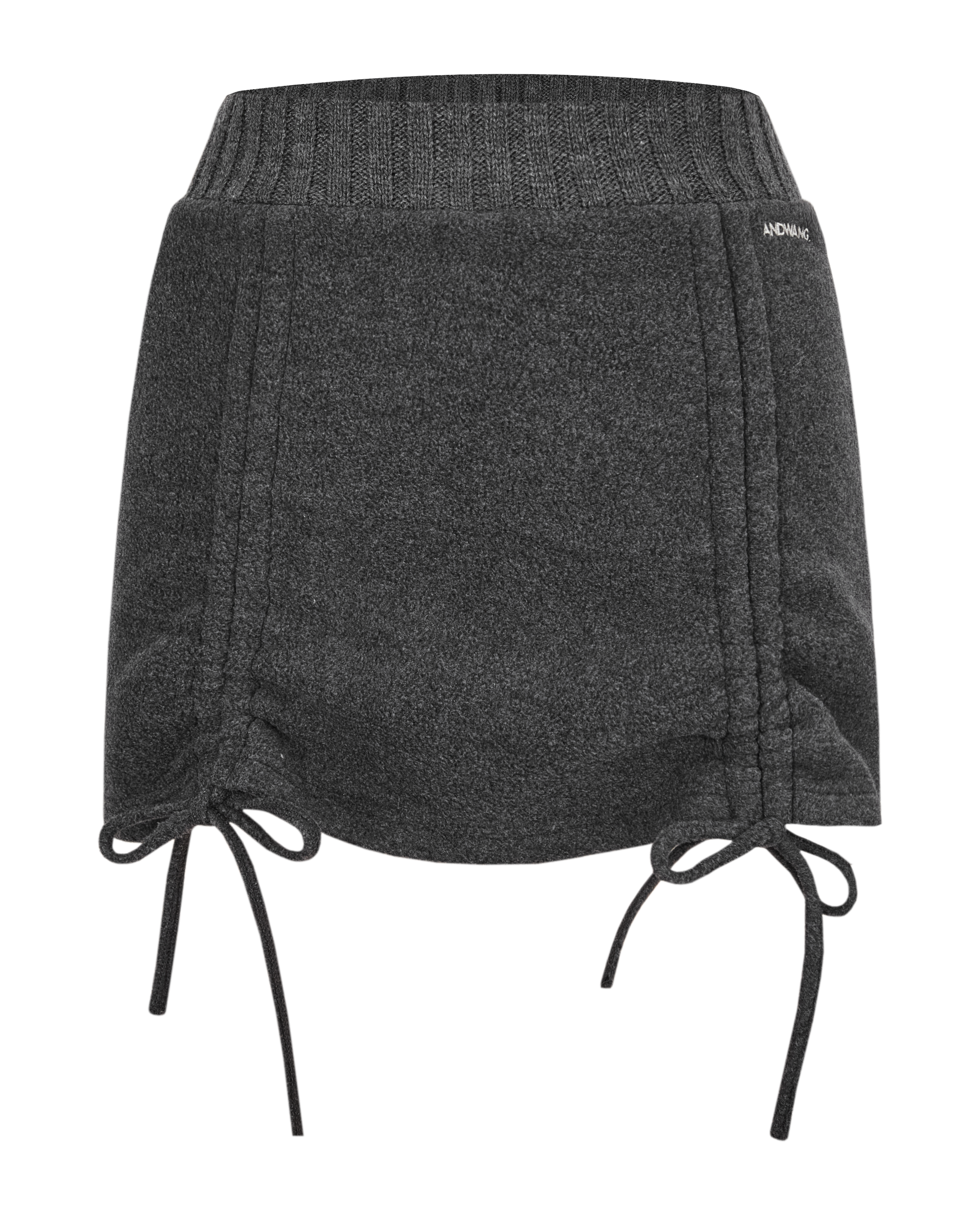 Ribbon Fleece Mini Skirt