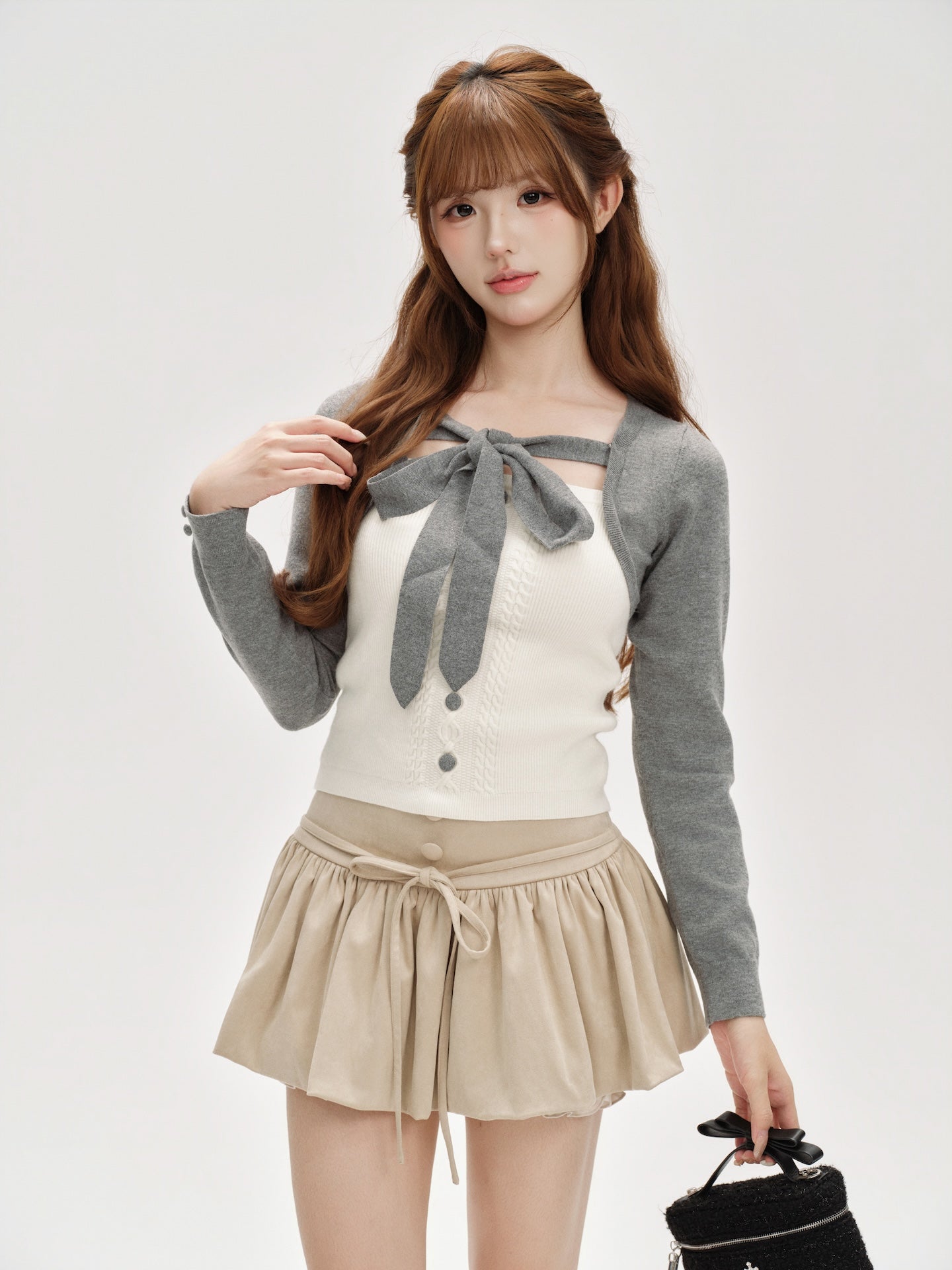Layered Like Ribbon Knit