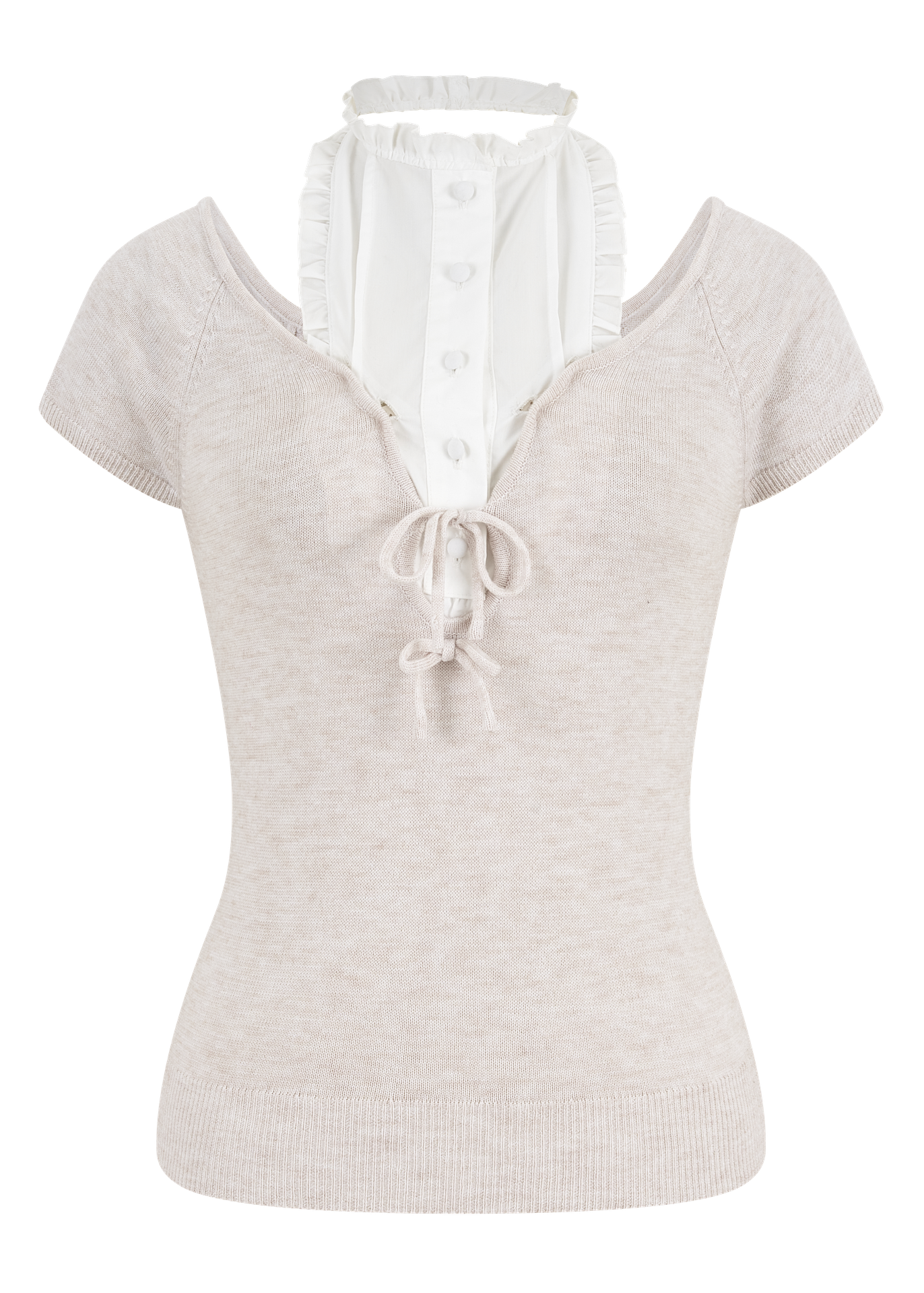 Coquette Ribbon Knit Top