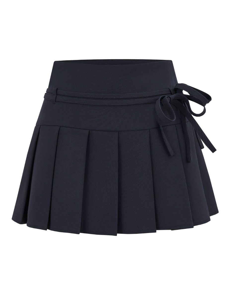Double Ribbon Accent Skirt