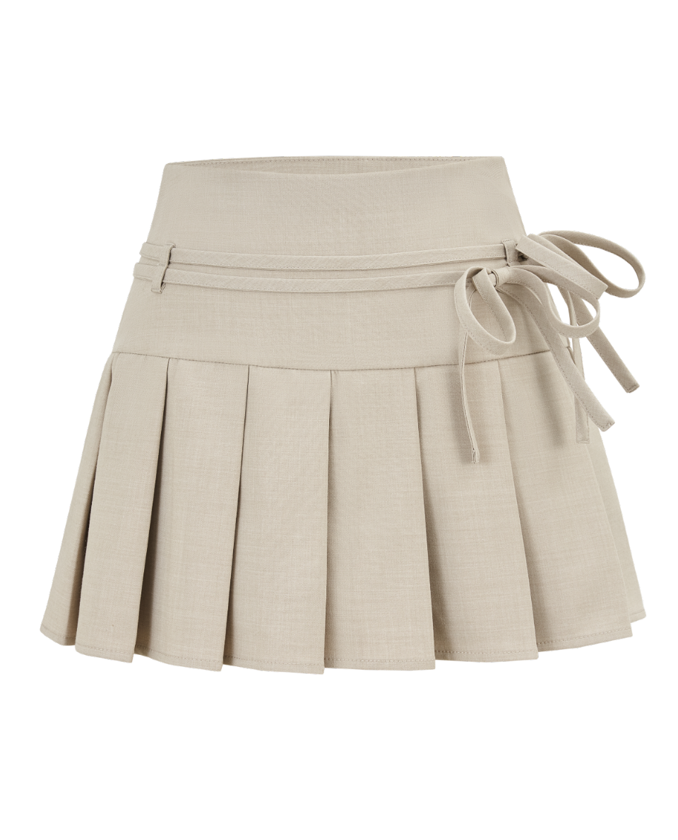 Double Ribbon Accent Skirt