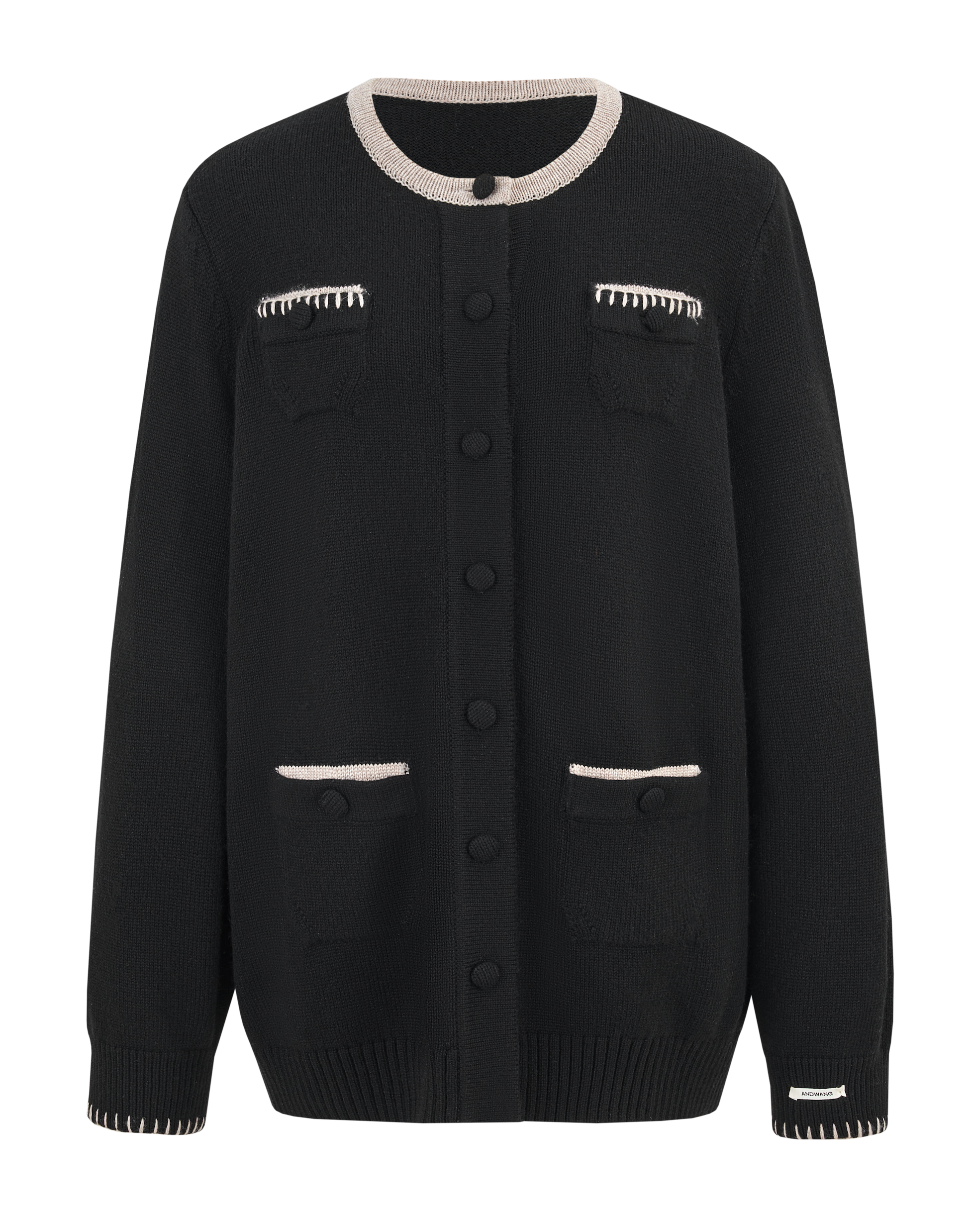 (PRE) Ornament Bicolor Knit Cardigan