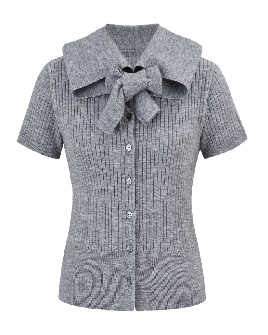 Statement Ribbon Knit Top