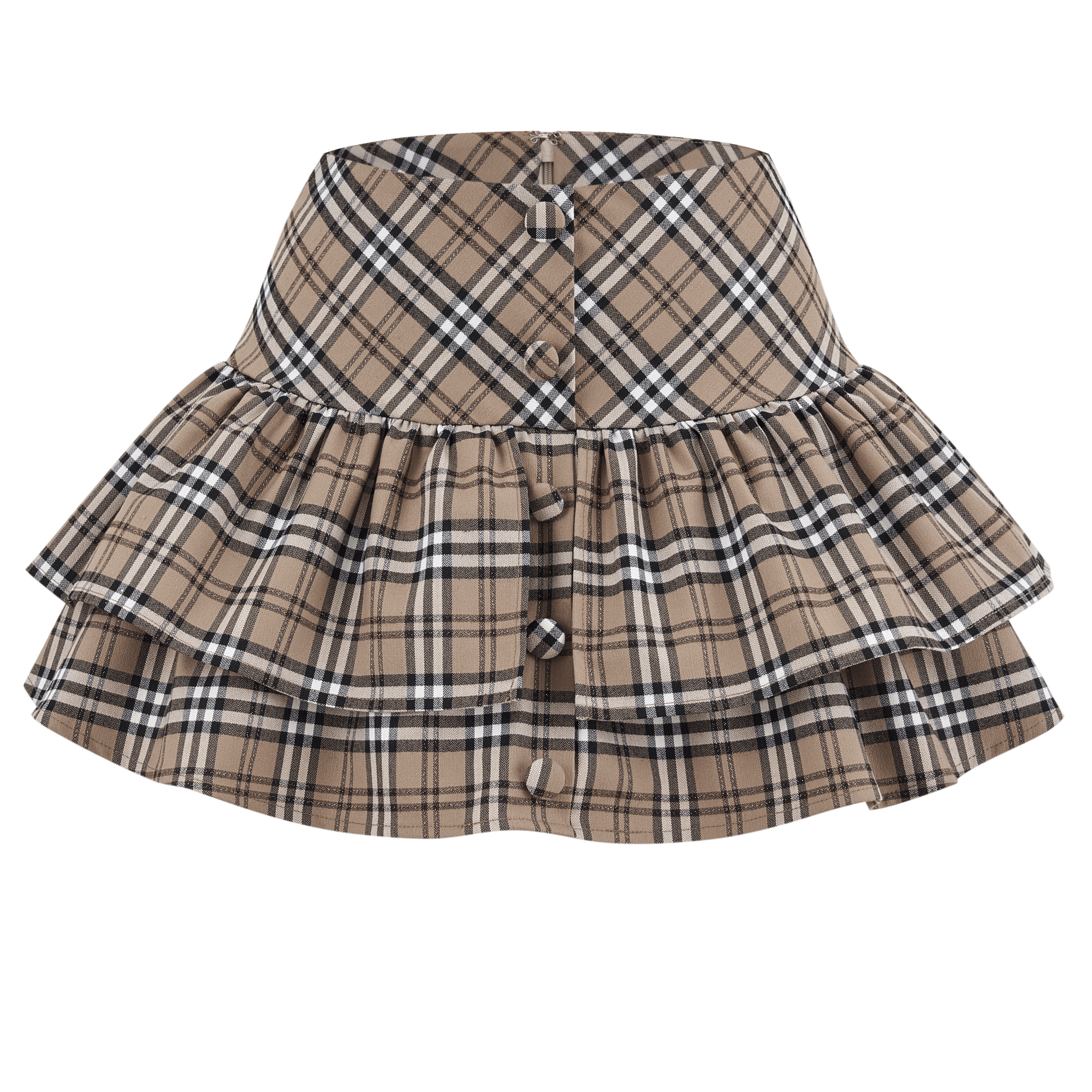 classical frill mini skirt
