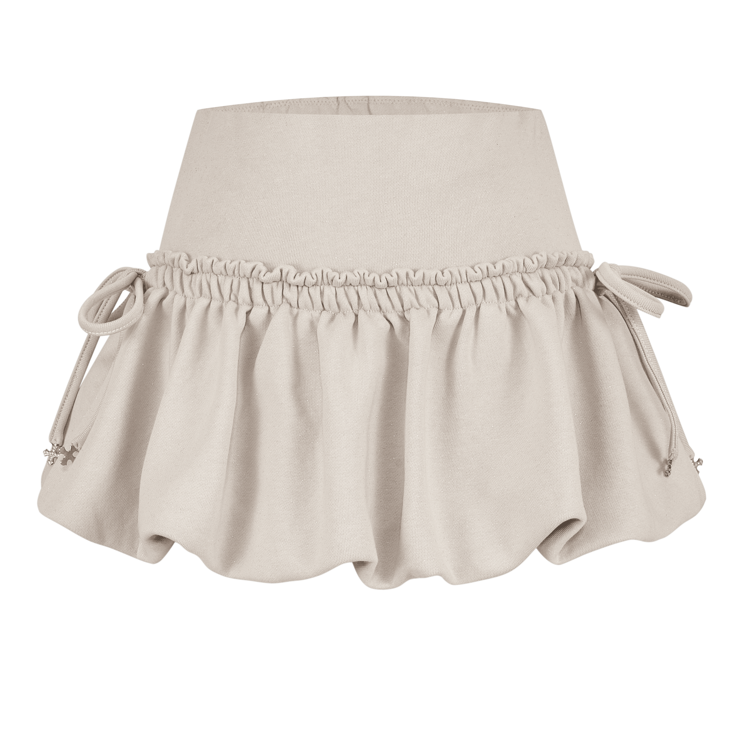 Kirakira volume ballon mini skirt