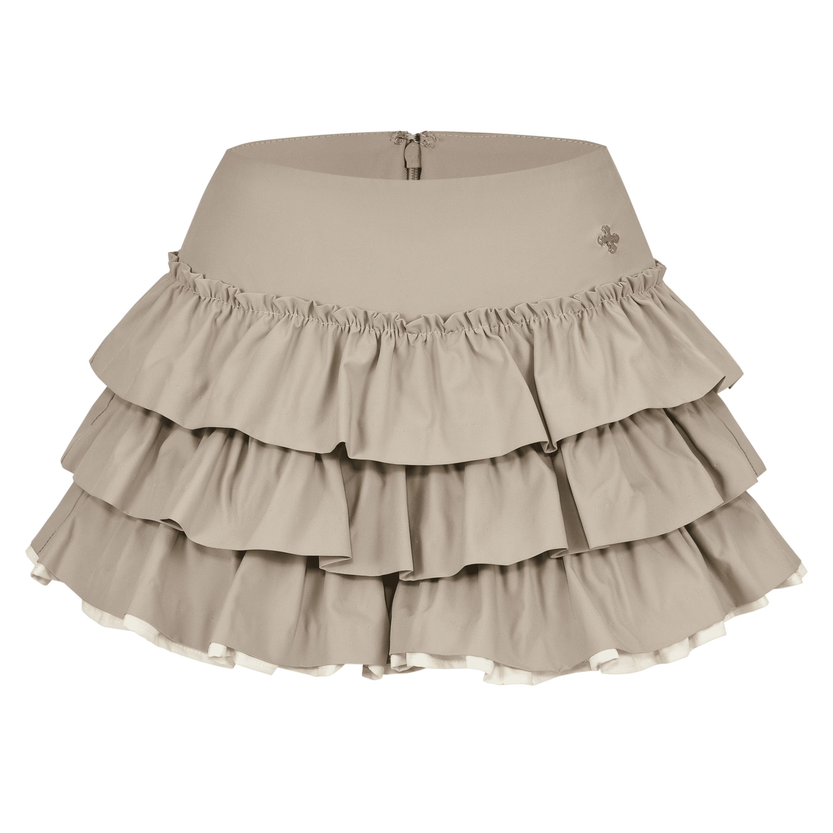 (PRE:check) Charm Frill Culotte Mini Skirt