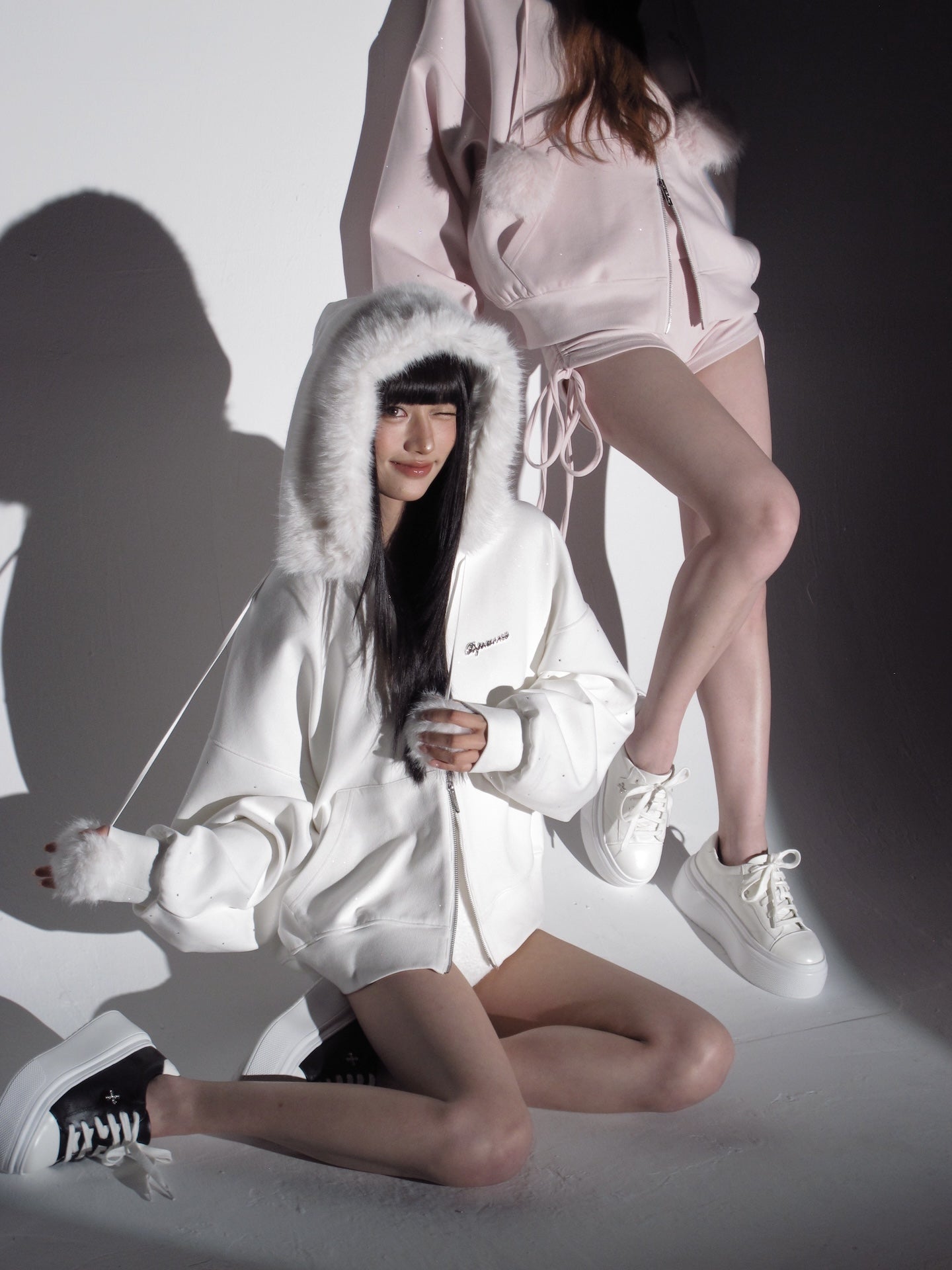 Kirakira Fur Zip Up