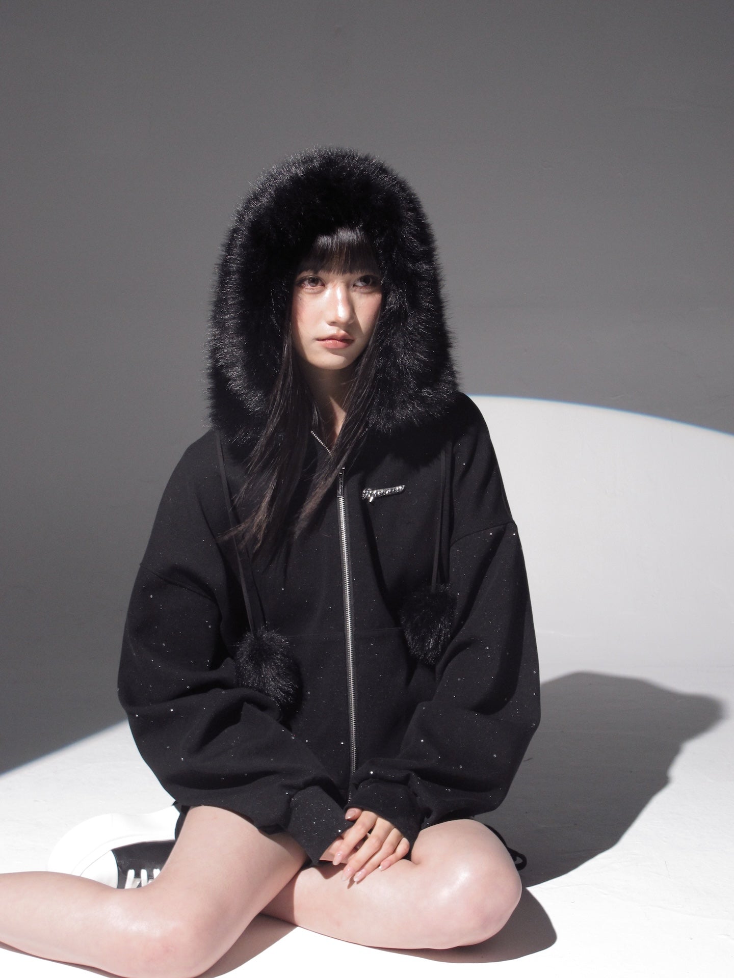 Kirakira Fur Zip Up