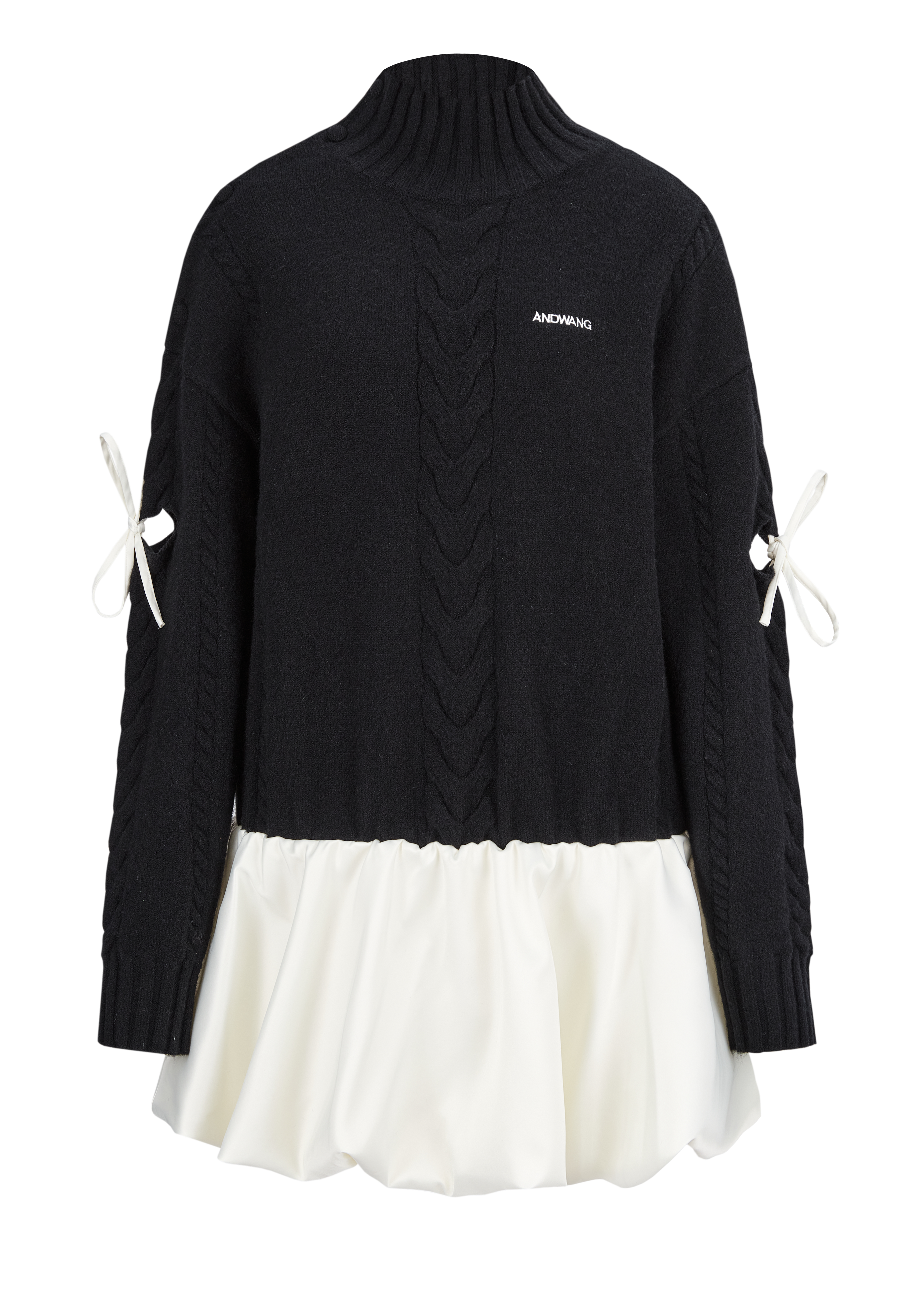 Ribbon Balloon Cutout Dress