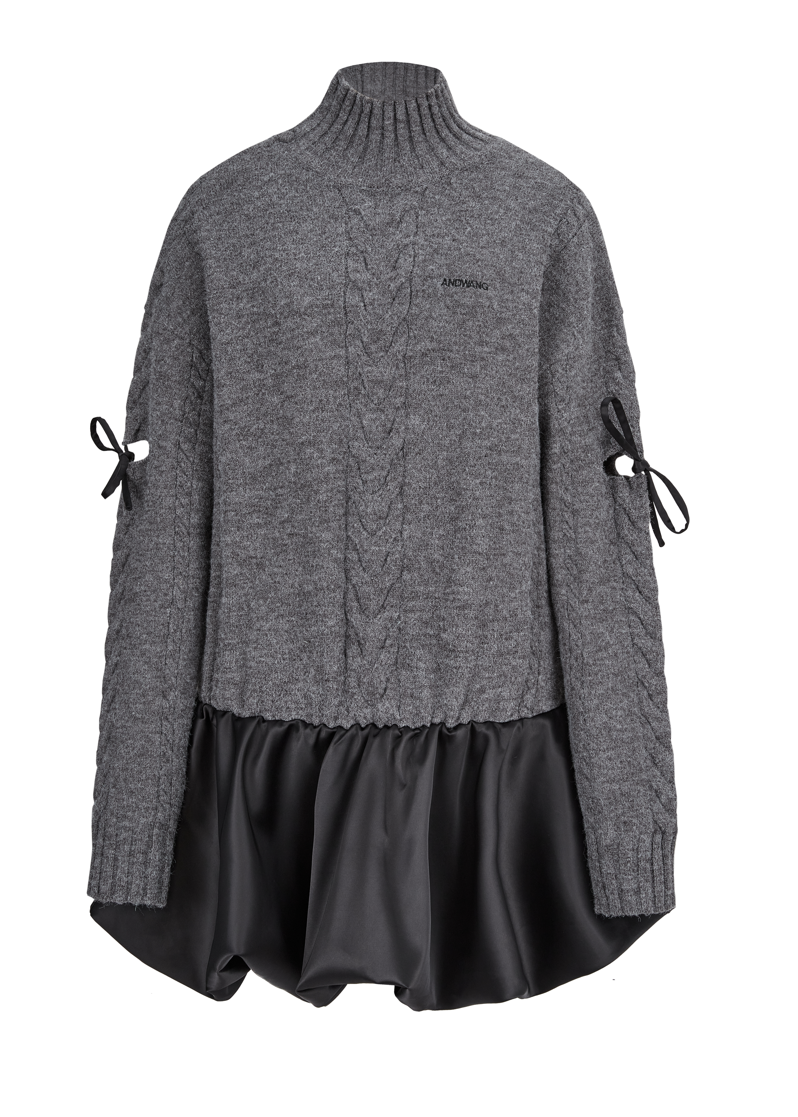 Ribbon Balloon Cutout Dress