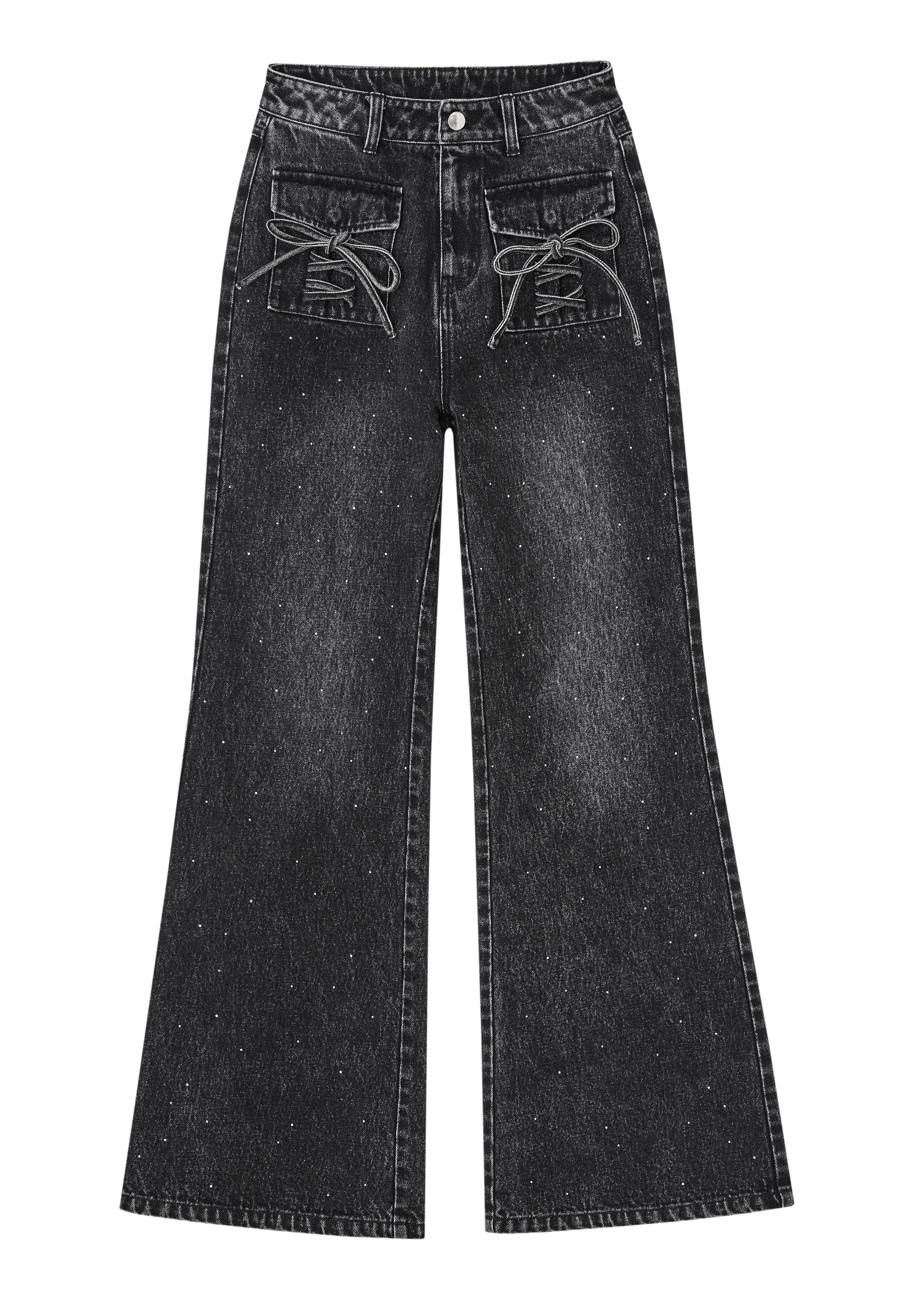 Bijou Ribbon Straight Denim