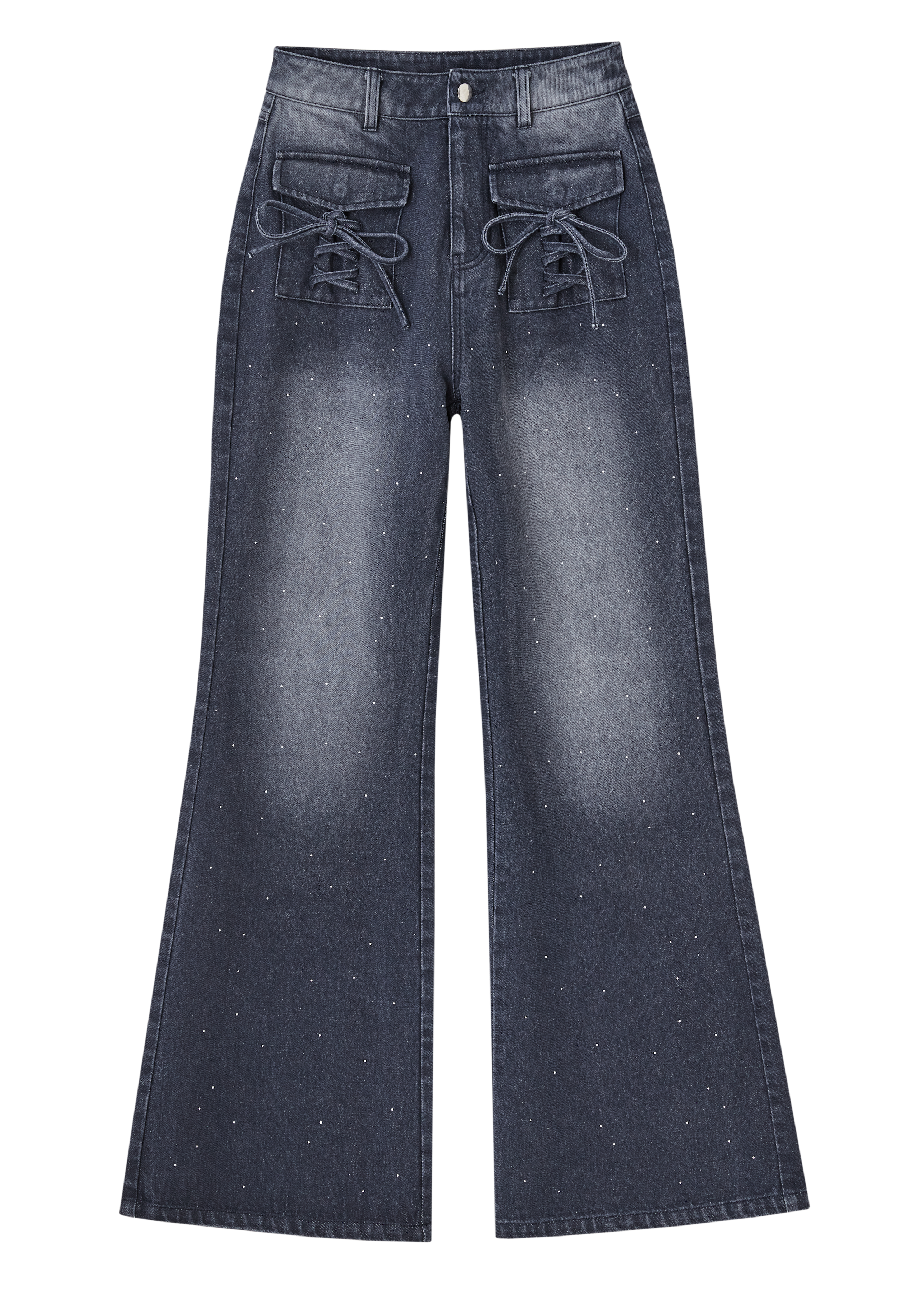 Bijou Ribbon Straight Denim