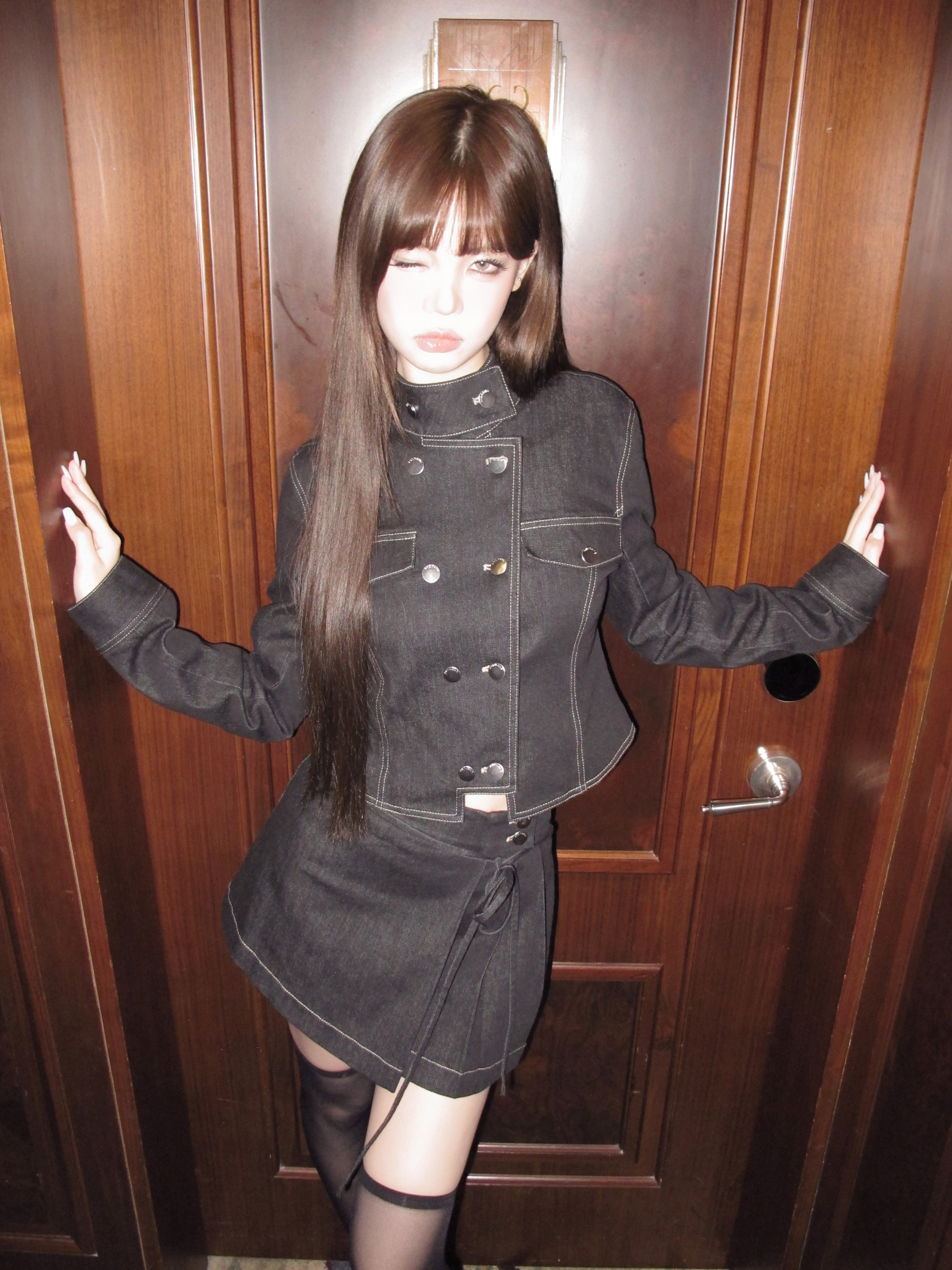 Heritage Double Button Denim Jacket