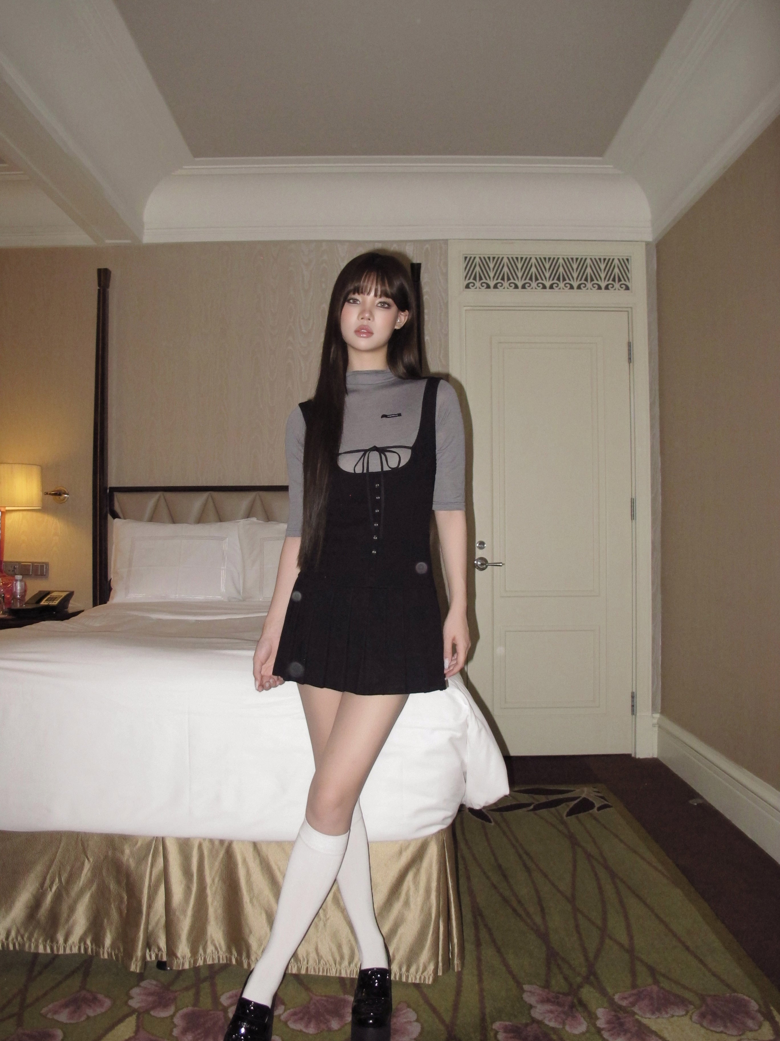 Sculpted Pleated Knit Set