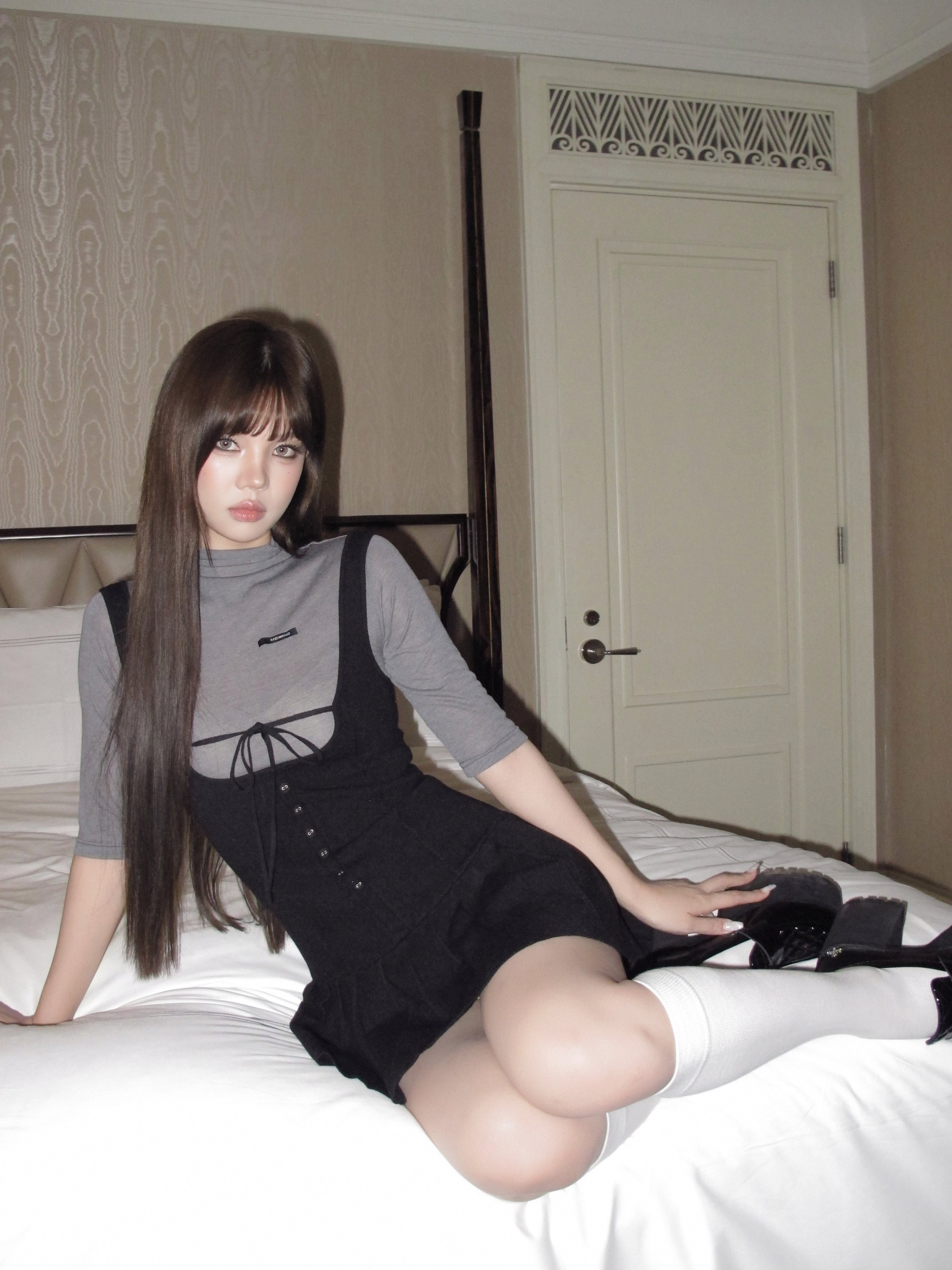 Sculpted Pleated Knit Set
