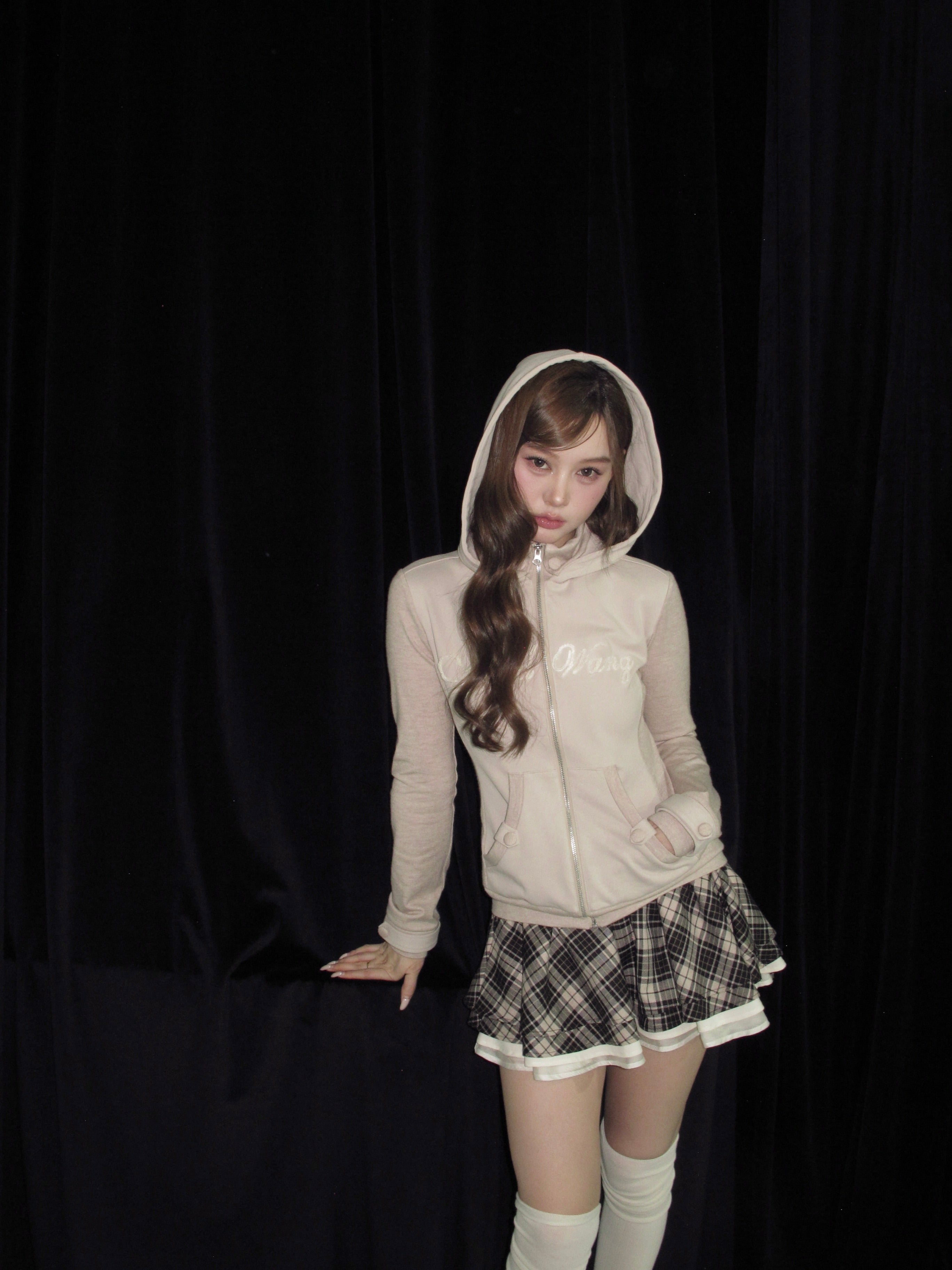 Sculpted Ribbon Flare Skirt