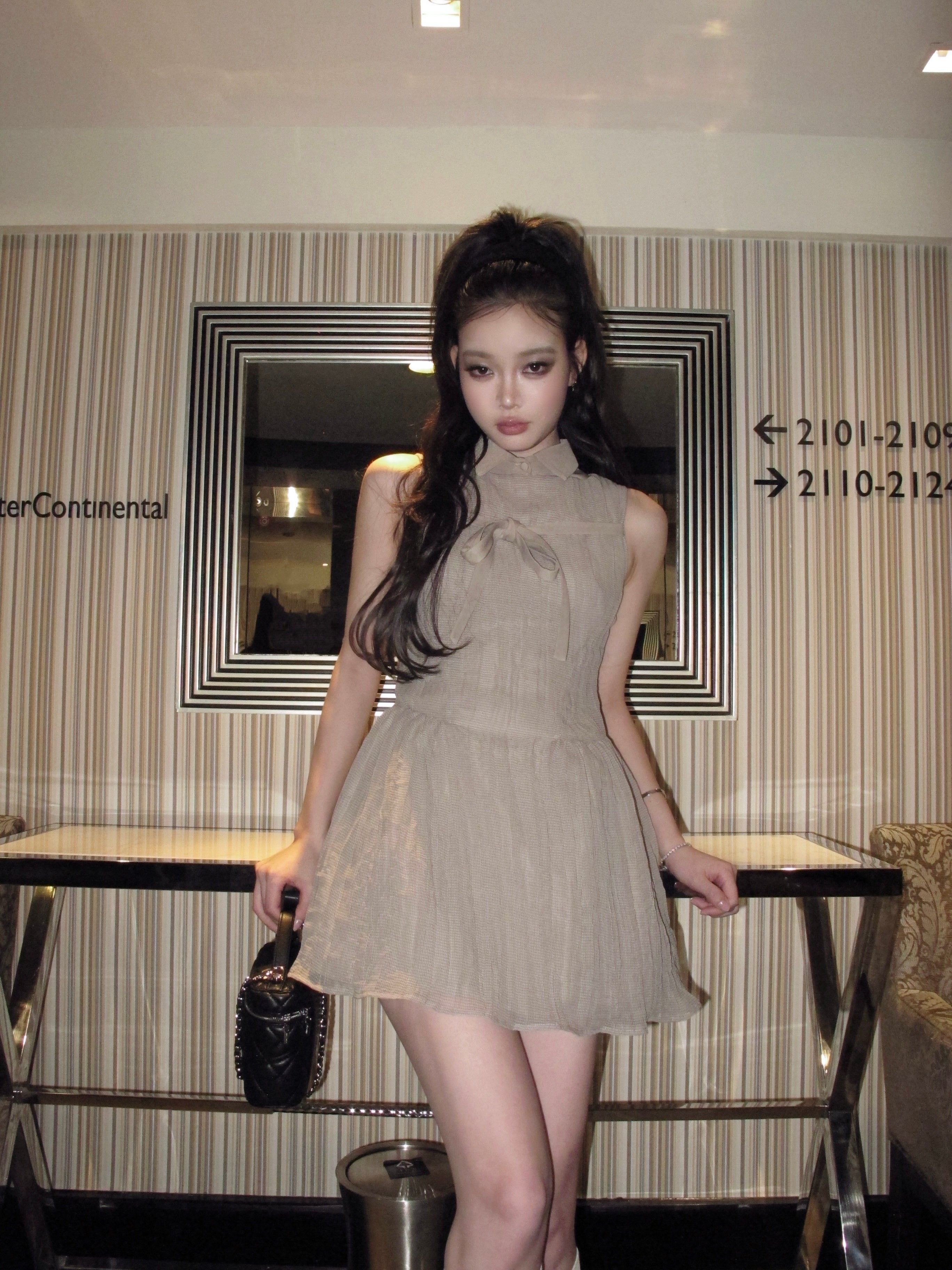 Arrange Gingham Mini Dress