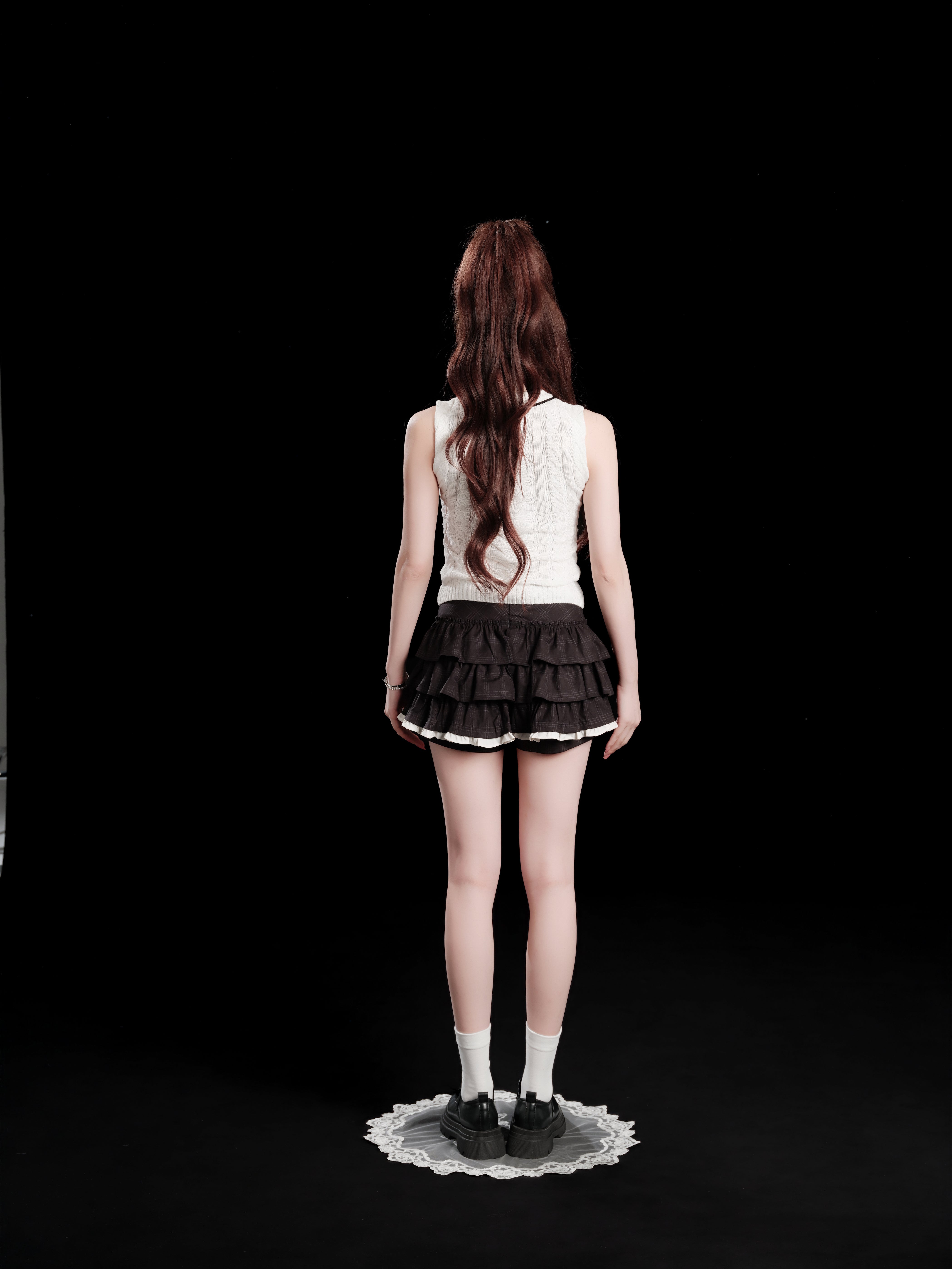 Charm Frill Culotte Mini Skirt