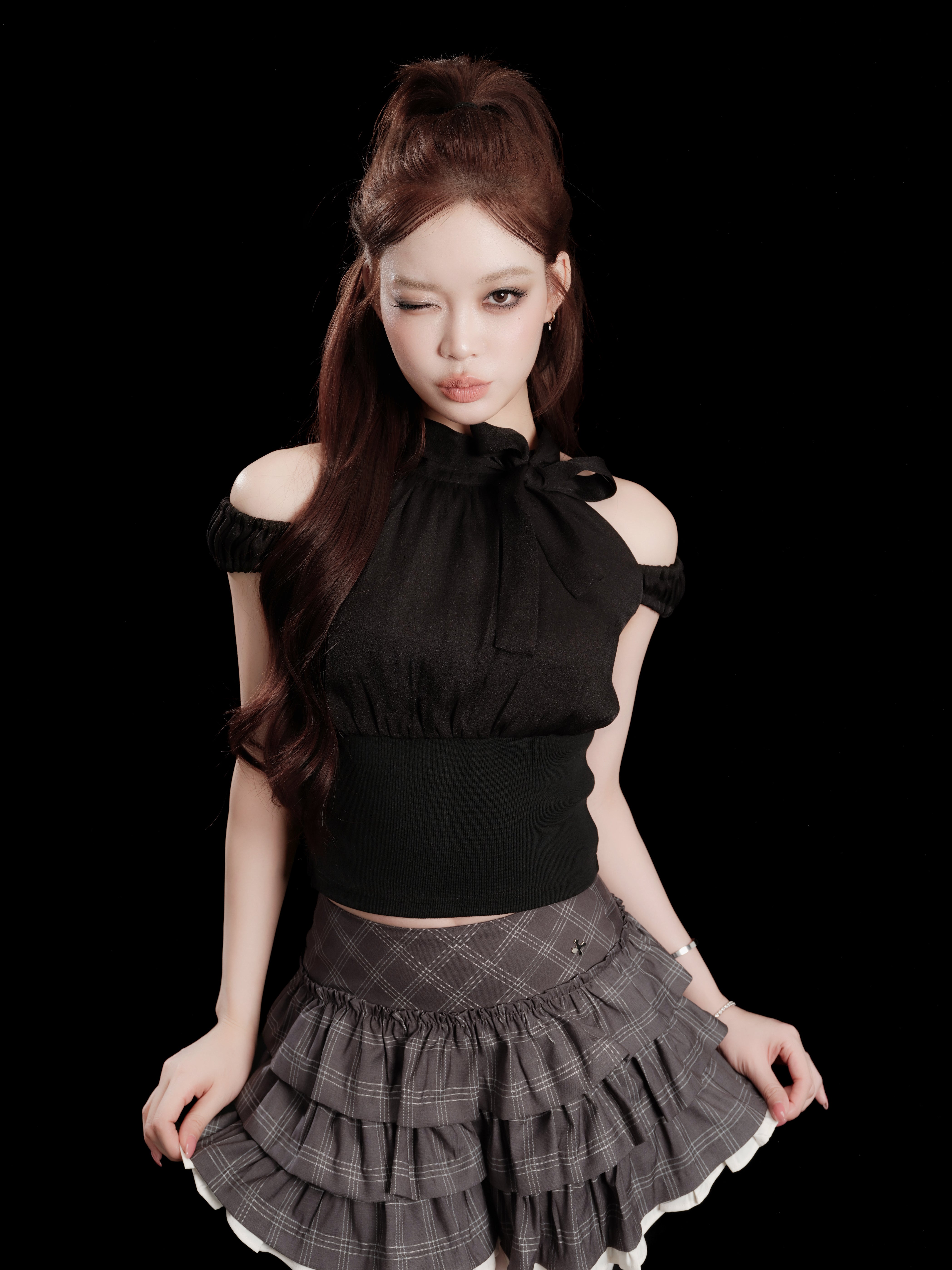 Charm Frill Culotte Mini Skirt