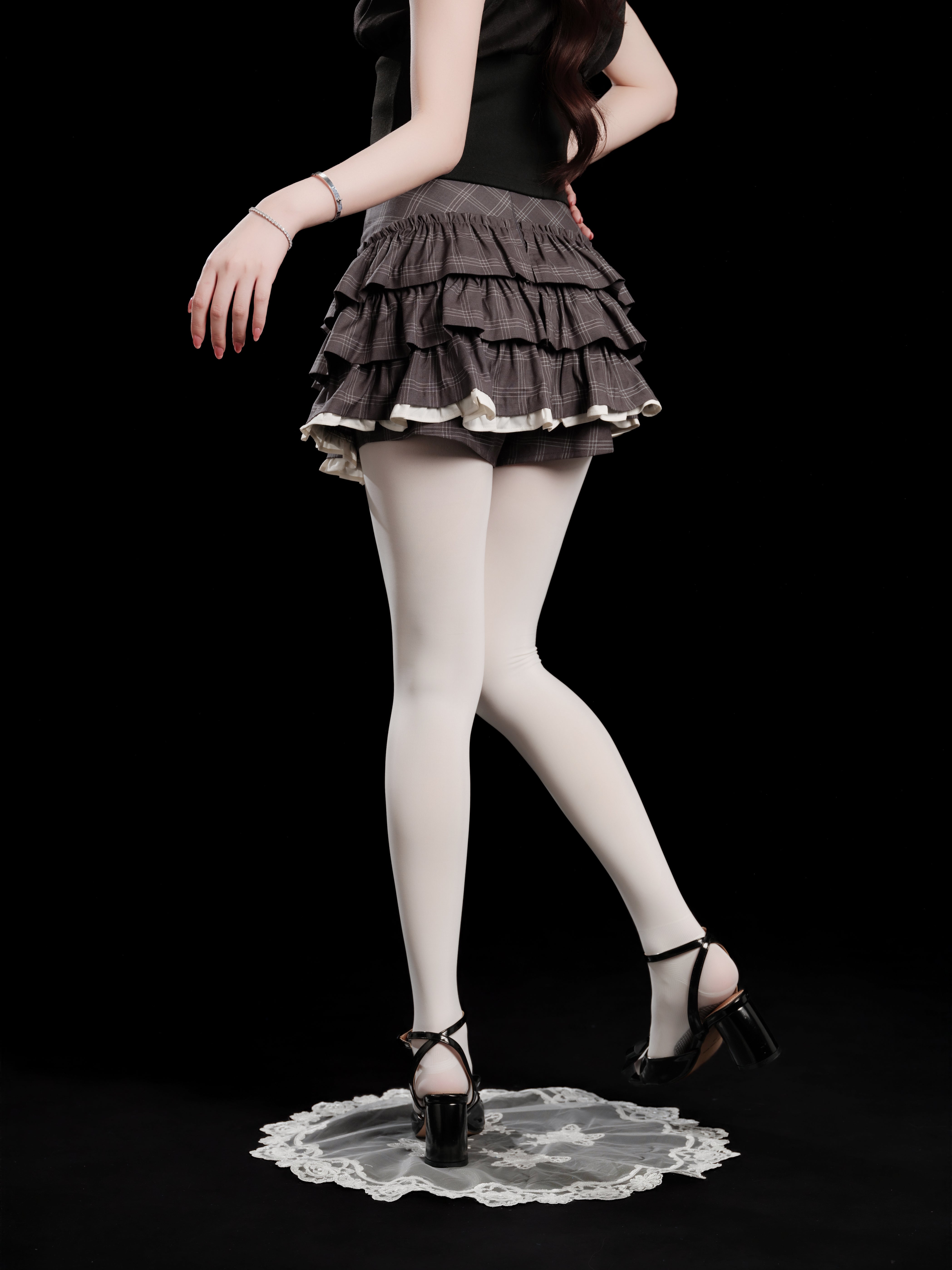 Charm Frill Culotte Mini Skirt