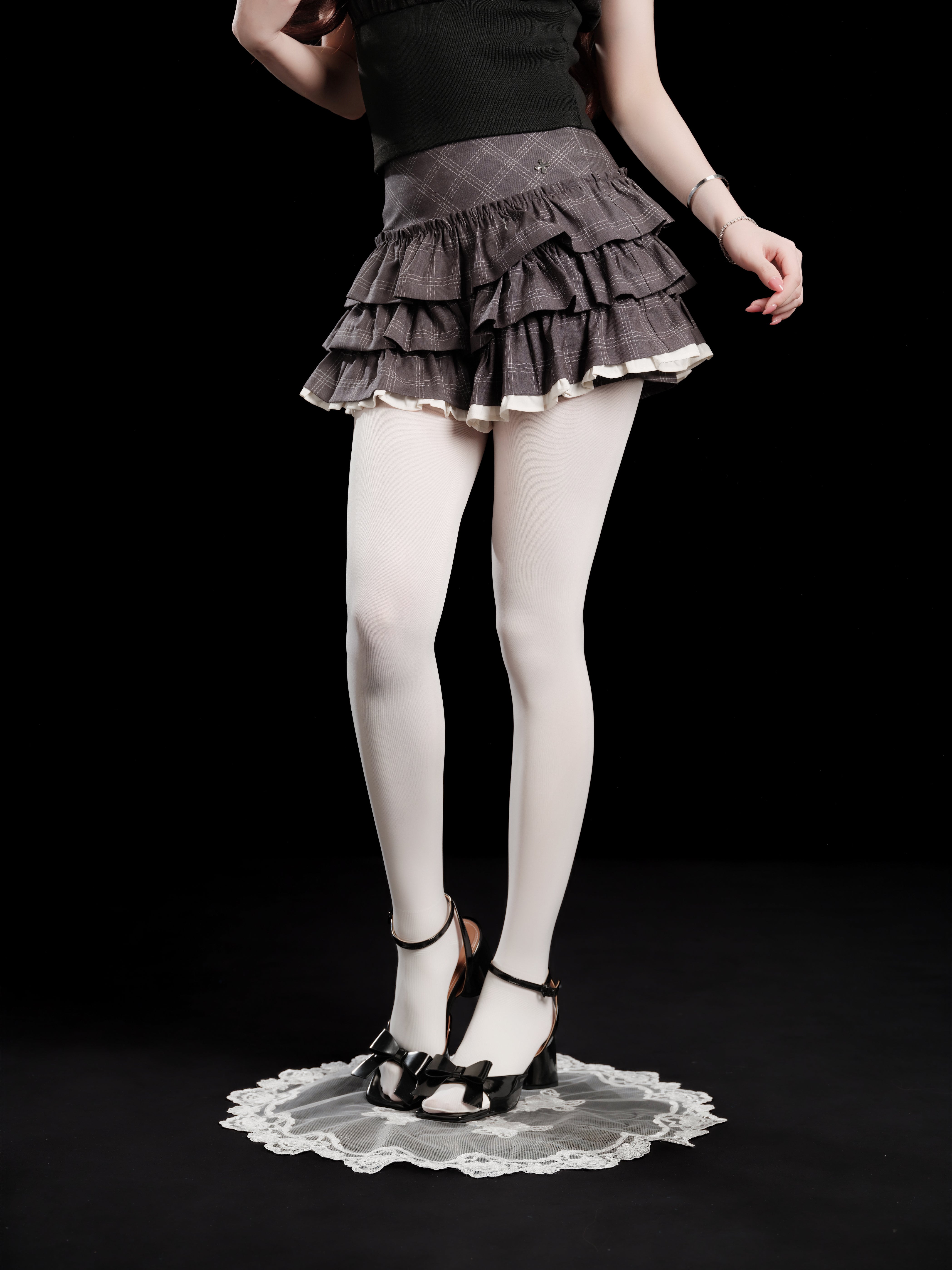 Charm Frill Culotte Mini Skirt