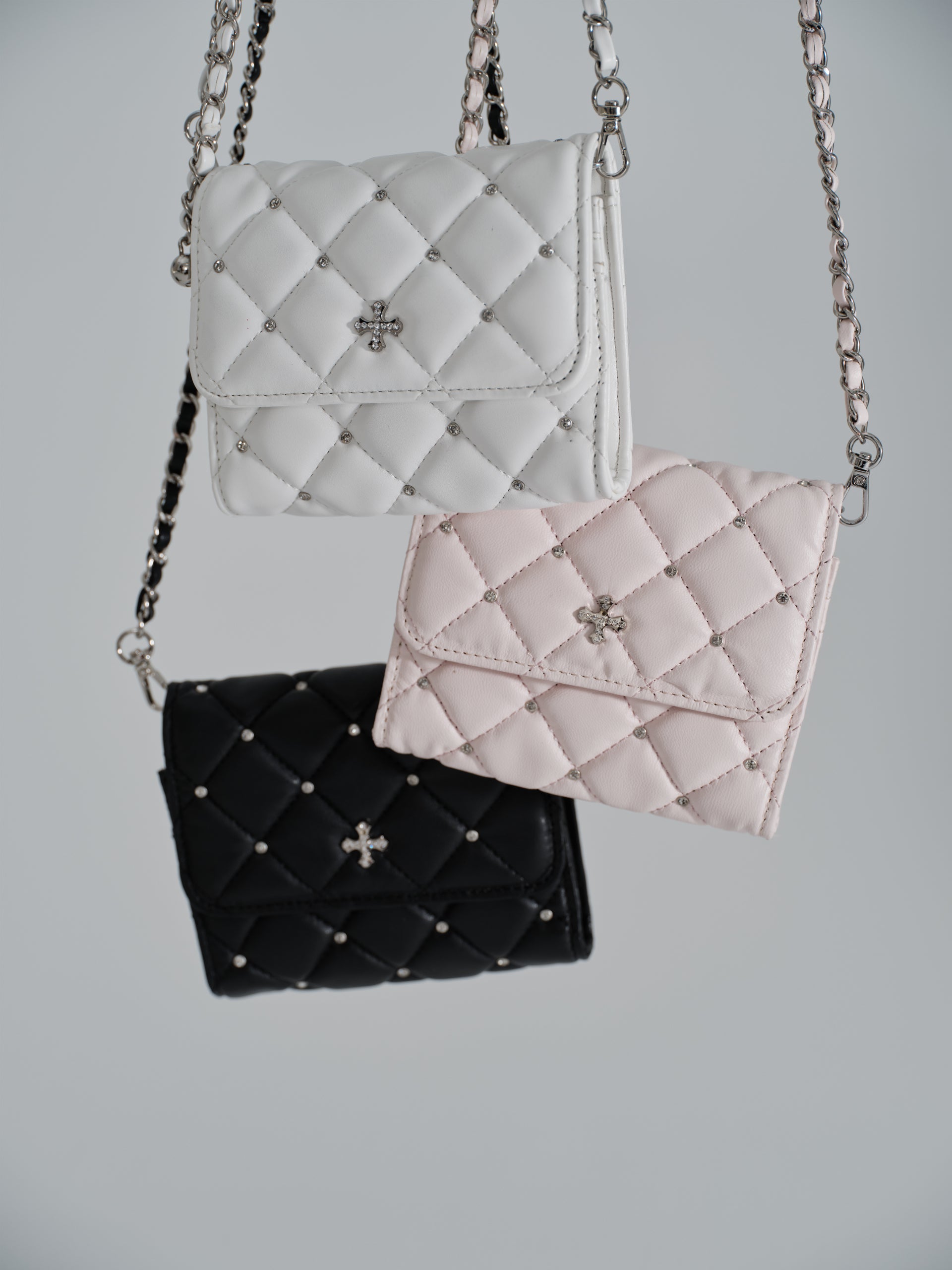 andwang Bijou Quilted Mini Bag ブラック Bijou Quilted Mini Bag