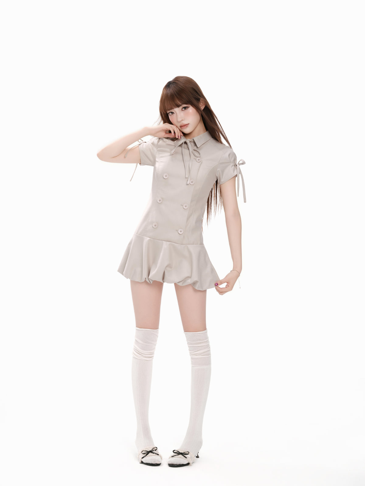 Tailored Trench Balloon Onepiece