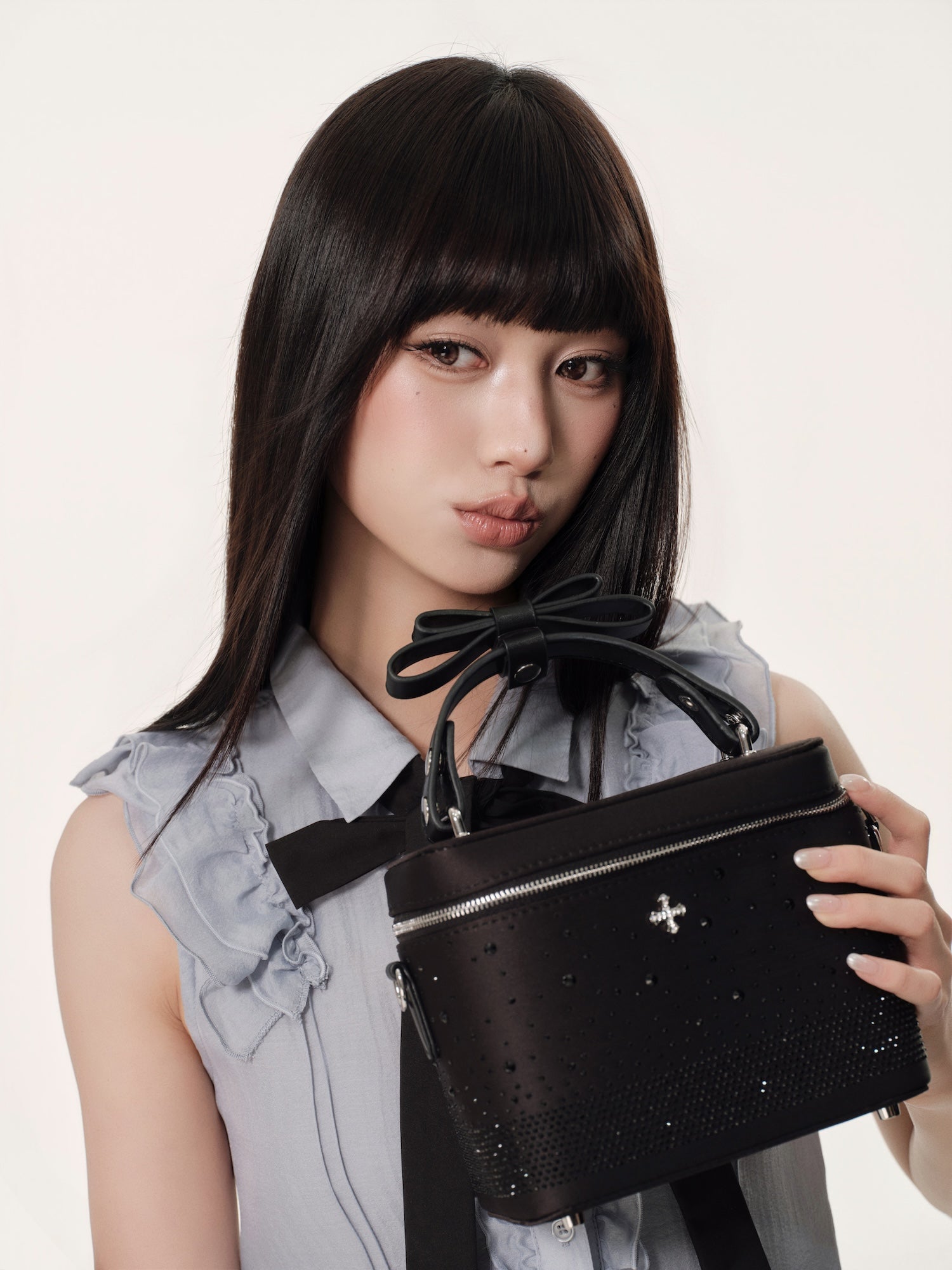 PRE)Jewel Ribbon Vanity Bag
