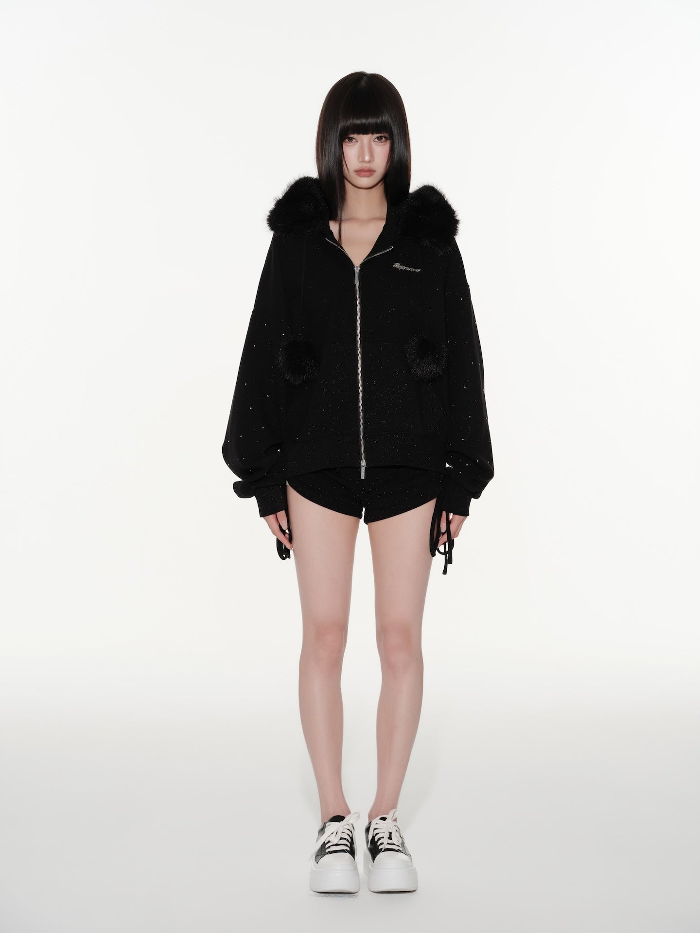 Kirakira Fur Zip Up