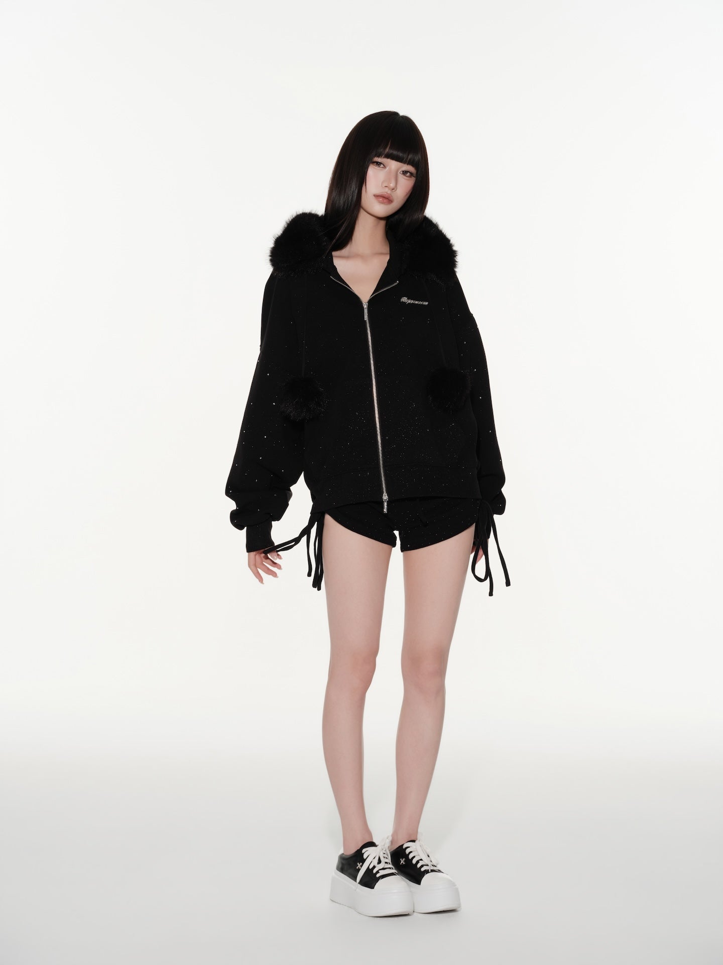 Kirakira Fur Zip Up