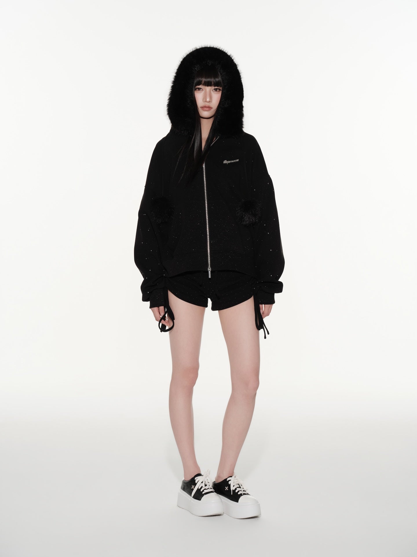 Kirakira Fur Zip Up