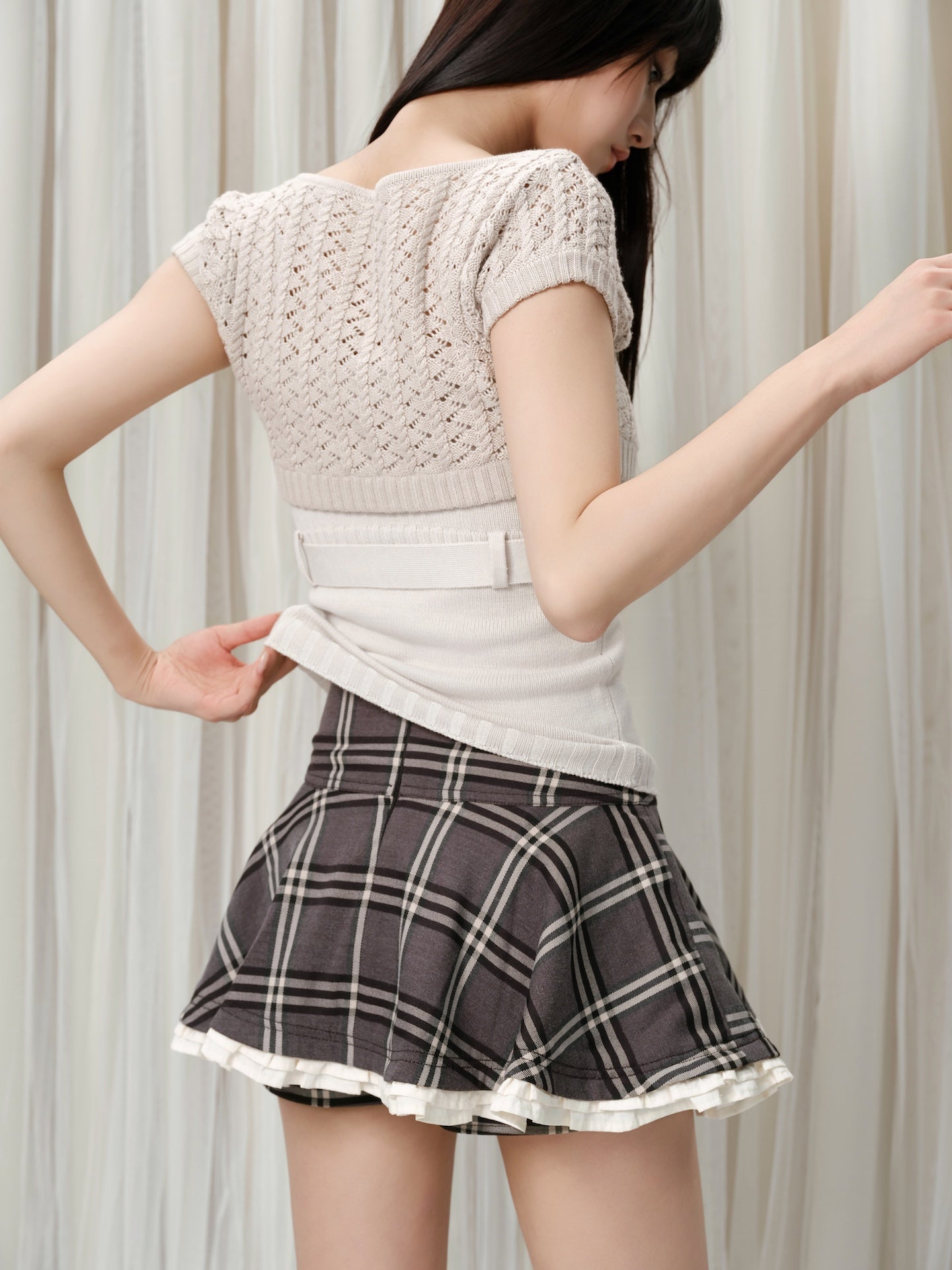 トップス ANDWANG Lumiere Bicolor Twin Set Lumière Bicolor Twin Set