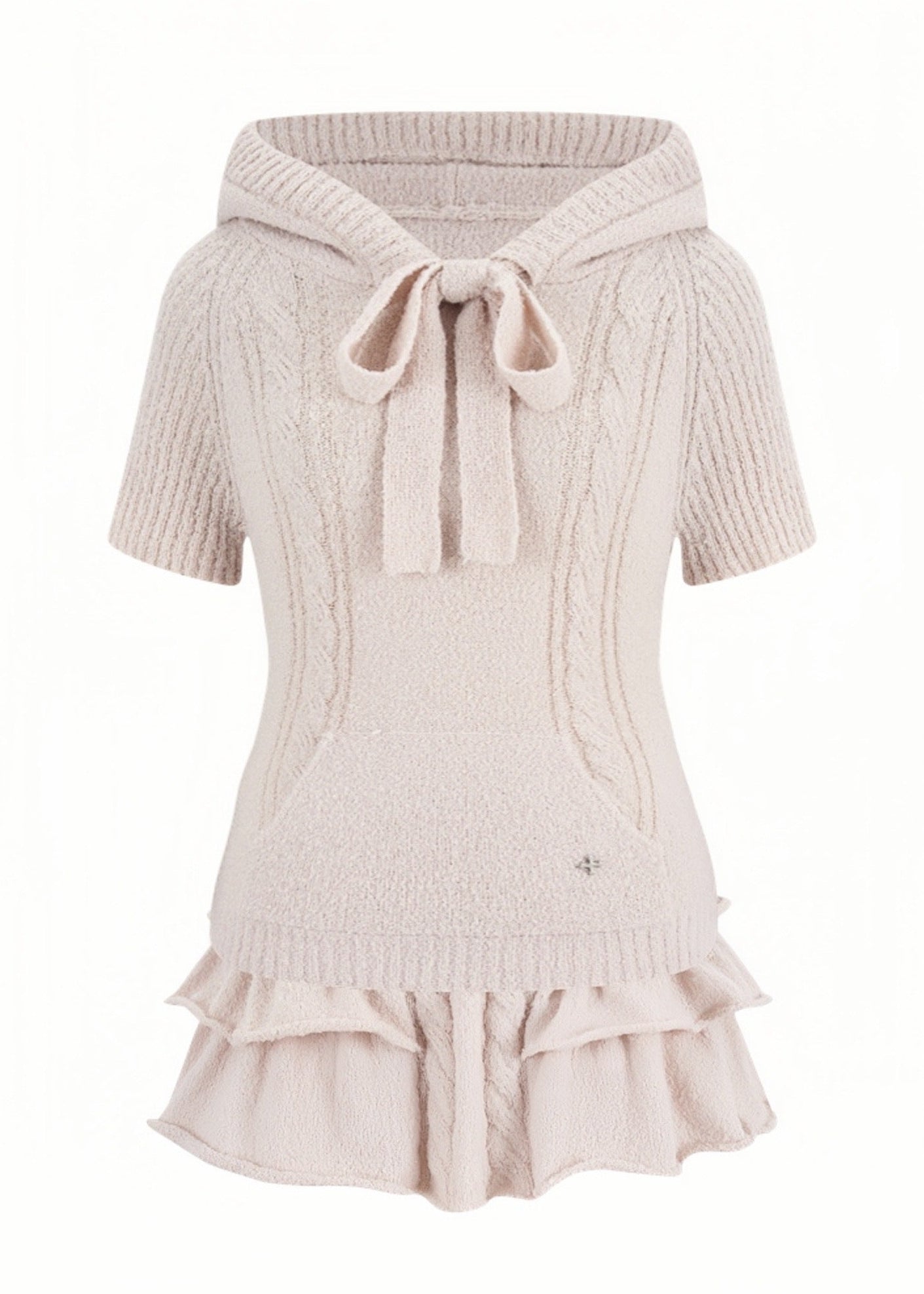 andwang　Ribcrafted Knit Dress Set SETUP