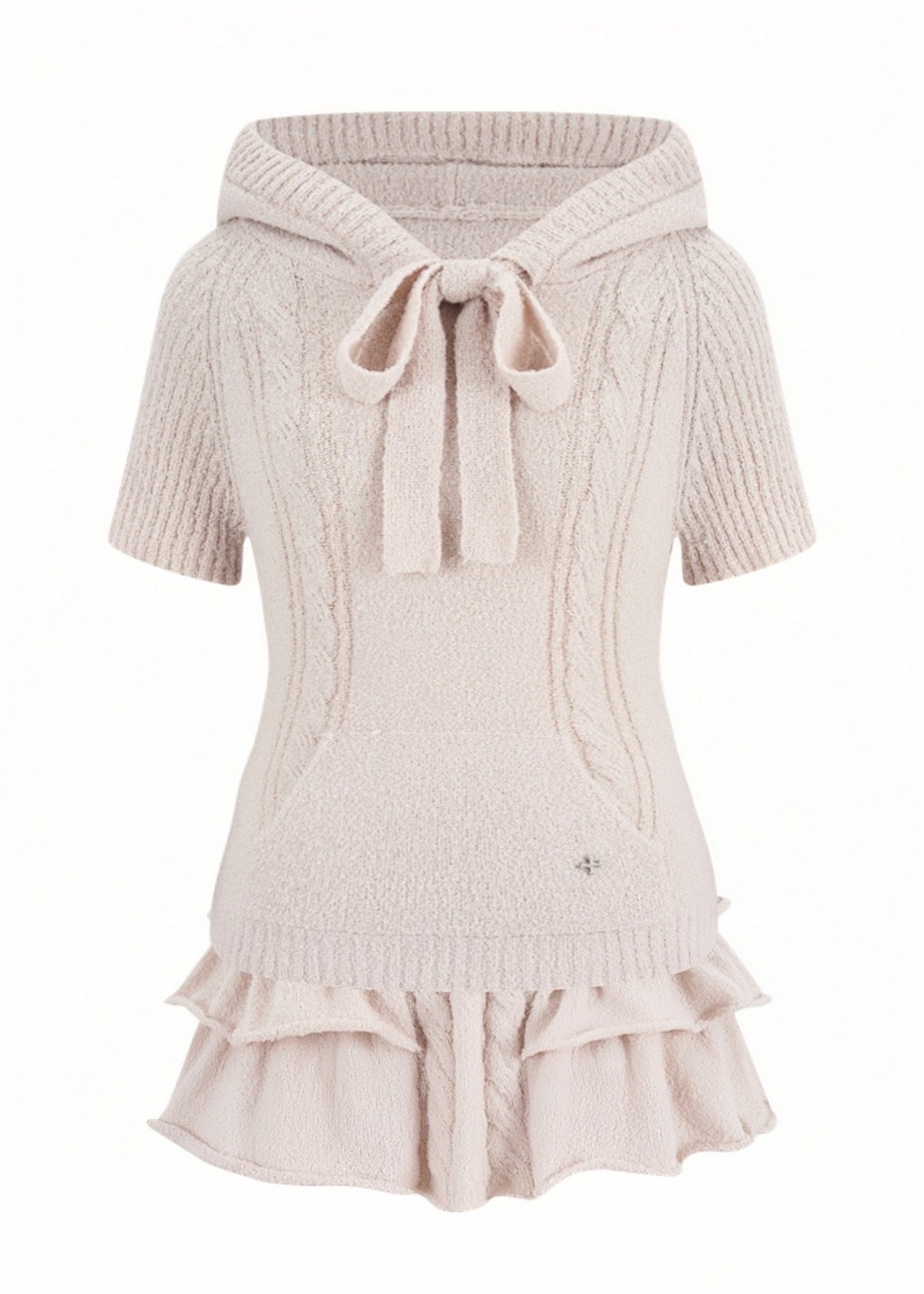 Fluffy Ribbon Knit Set